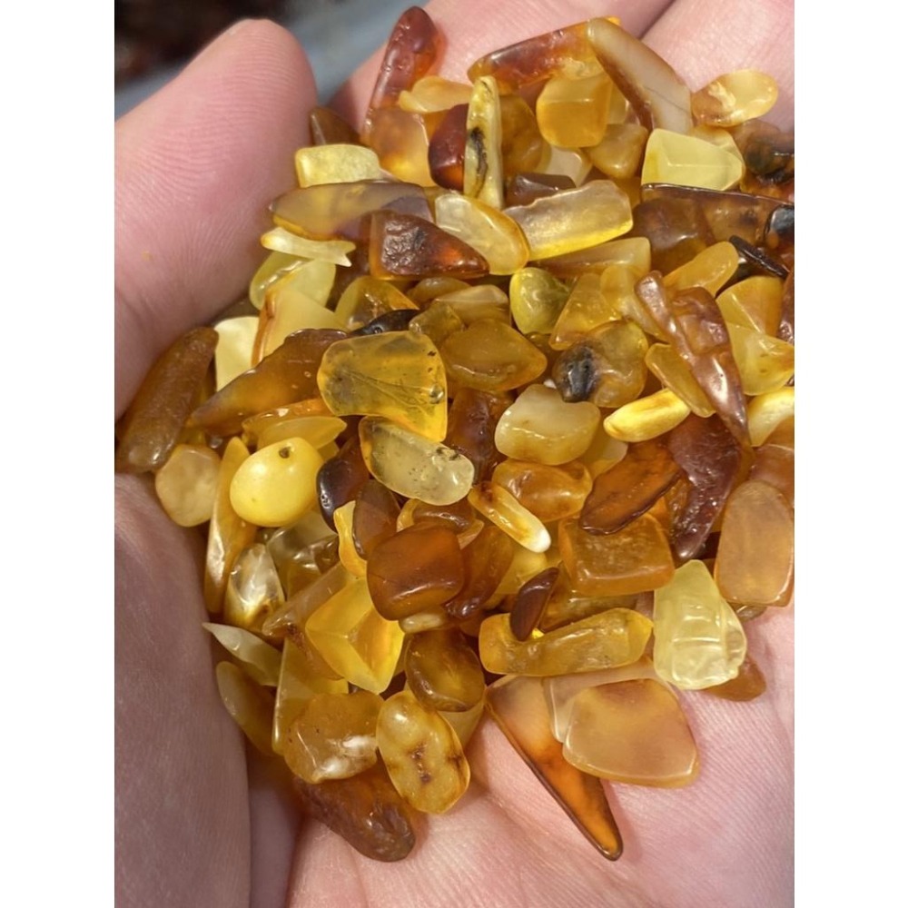 【萬年之約】天然琥珀原礦碎石｜蜜蠟 金珀 混合款 質地溫潤 輕盈透亮｜消磁淨化 標本收藏 居家能量造景 50g/份-細節圖4