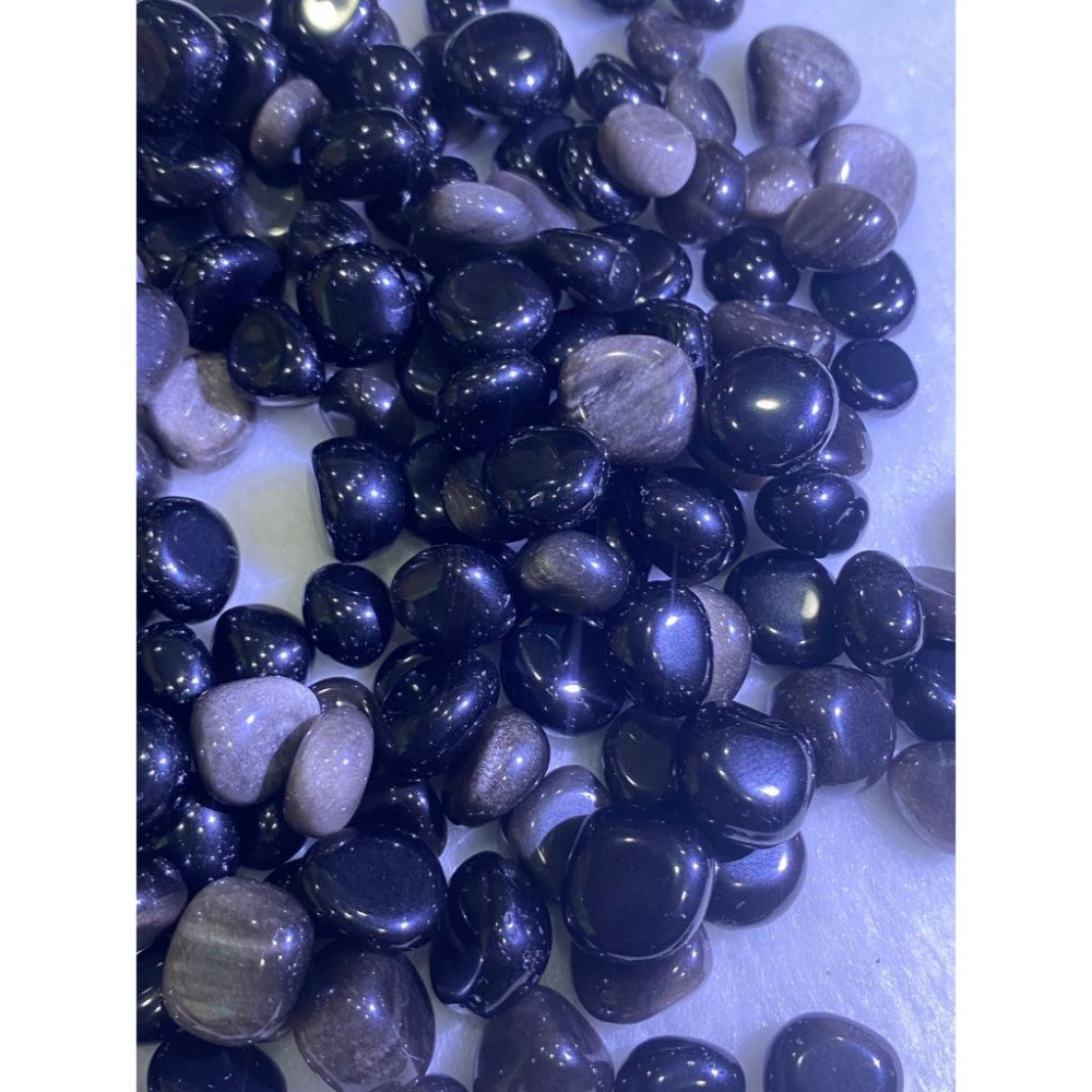 【銀光守護 ‧ 銀曜石滾石】100g 能量碎礦，閃耀神祕銀眼光芒，提升空間氣場、避邪擋煞，妝點居家氛圍的質感之選！-細節圖4