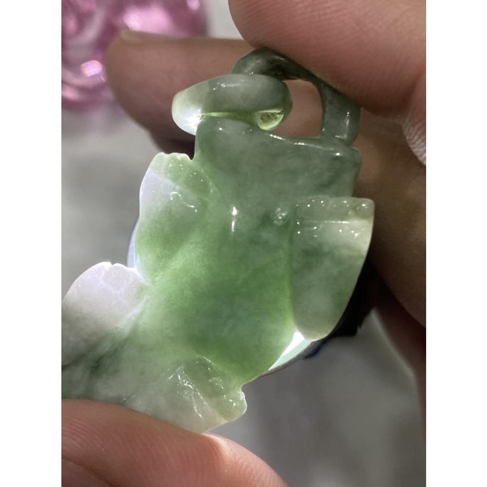 【強水頭 ‧ 滿綠感】天然緬甸翡翠 A 貨貔貅吊墜｜綠色佔比 70% 以上｜強光透亮 質地細潤｜保證天然 密度檢測合格-細節圖7