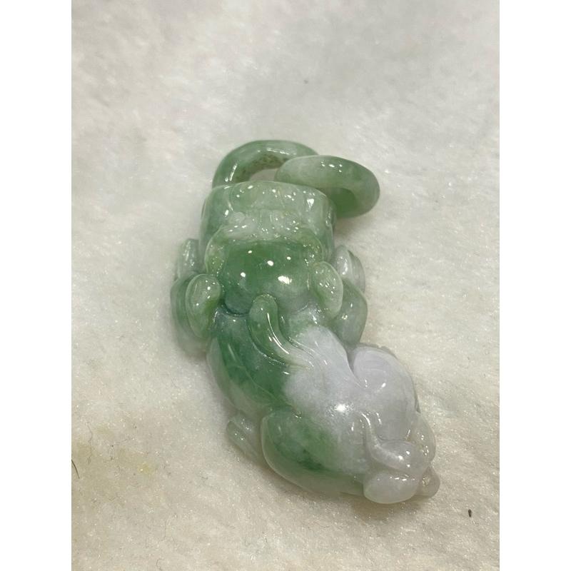 【強水頭 ‧ 滿綠感】天然緬甸翡翠 A 貨貔貅吊墜｜綠色佔比 70% 以上｜強光透亮 質地細潤｜保證天然 密度檢測合格-細節圖8
