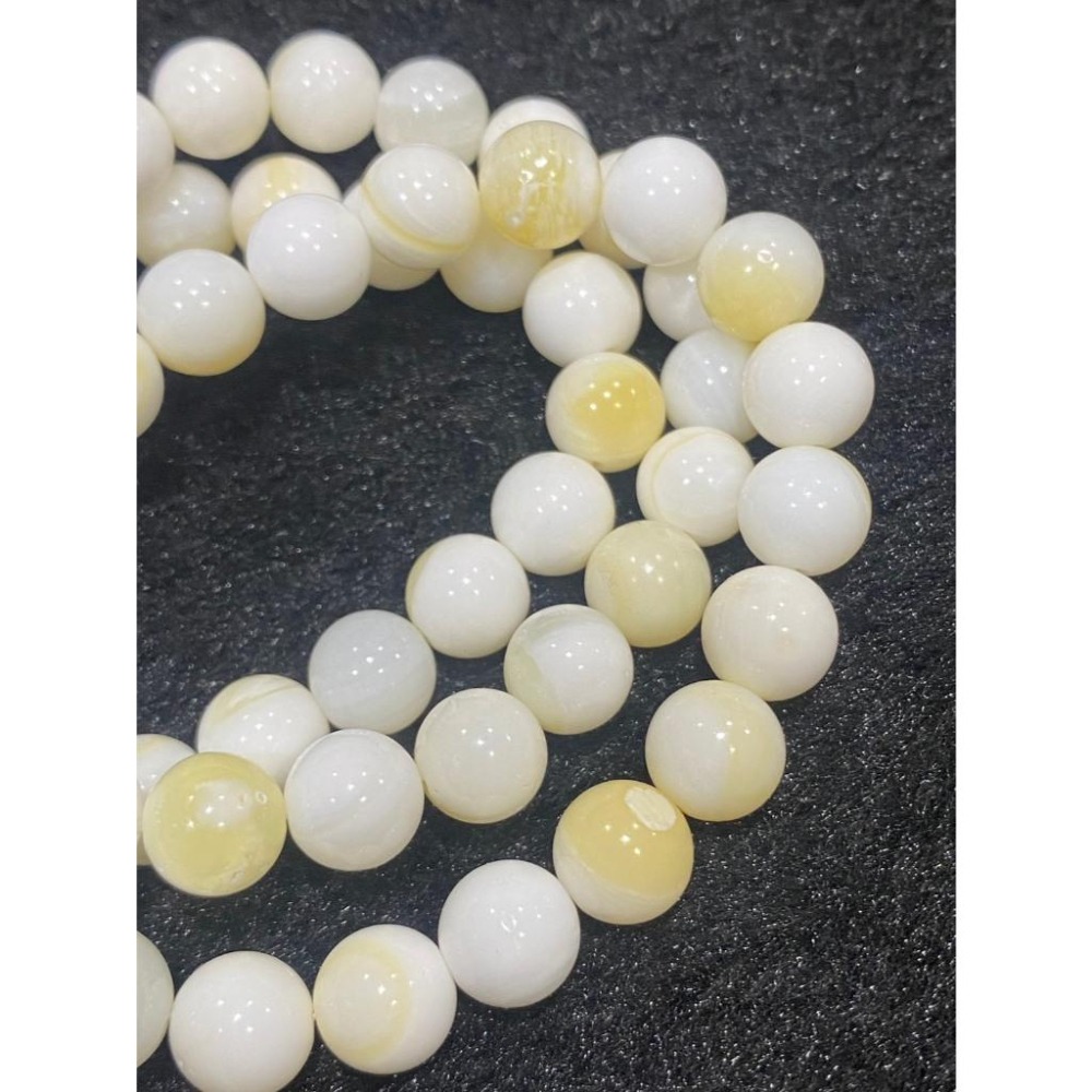 【玉化金絲】天然金絲硨磲手珠｜黃金硨磲 8.5mm｜質地溫潤 帶玉化感｜有機寶石 守護平安 招財開運 獨一無二-細節圖2