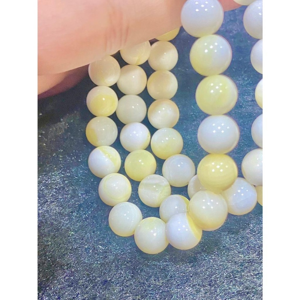 【玉化金絲】天然金絲硨磲手珠｜黃金硨磲 8.5mm｜質地溫潤 帶玉化感｜有機寶石 守護平安 招財開運 獨一無二-細節圖5