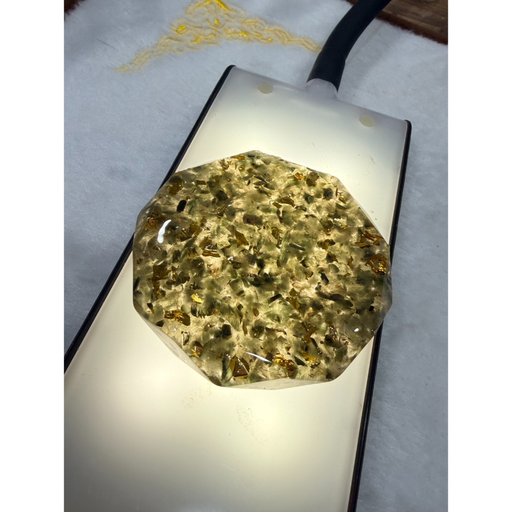✨宇宙頻率的微型工廠 ✨ 手作八角奧根能量盤。以八方圓滿之姿，灌注 12 種大地靈氣，轉化空間干擾，讓豐盛能量隨處發生-規格圖11