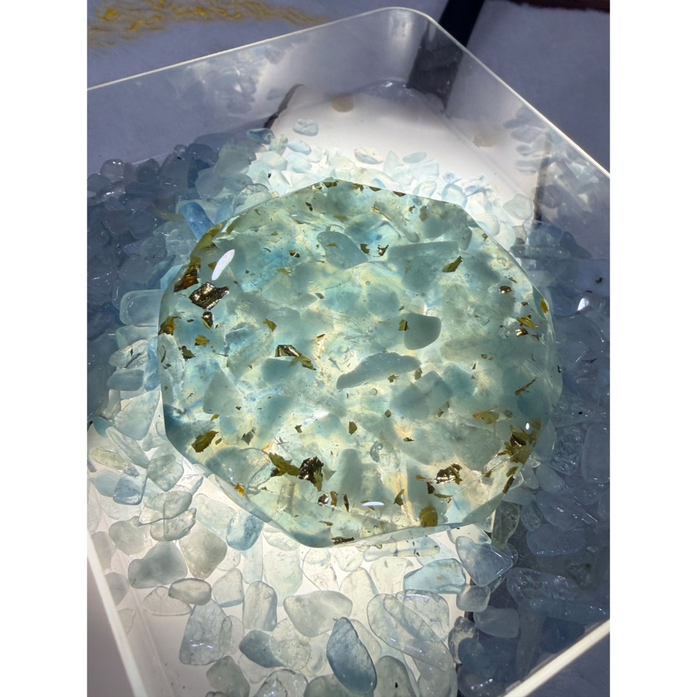 ✨宇宙頻率的微型工廠 ✨ 手作八角奧根能量盤。以八方圓滿之姿，灌注 12 種大地靈氣，轉化空間干擾，讓豐盛能量隨處發生-規格圖11