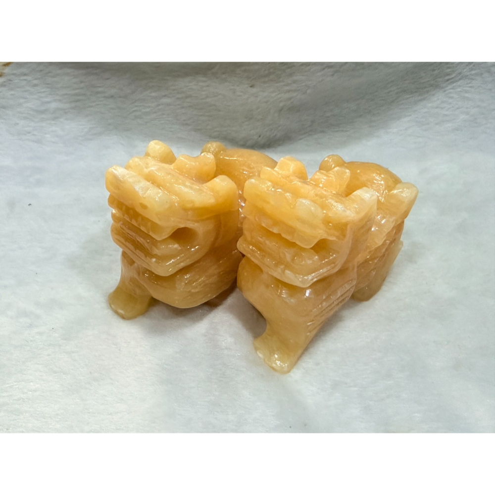 【限時惜售】精雕天然黃玉飛天貔貅一對｜招財守財・事業起飛｜天然石紋特惠組-細節圖3