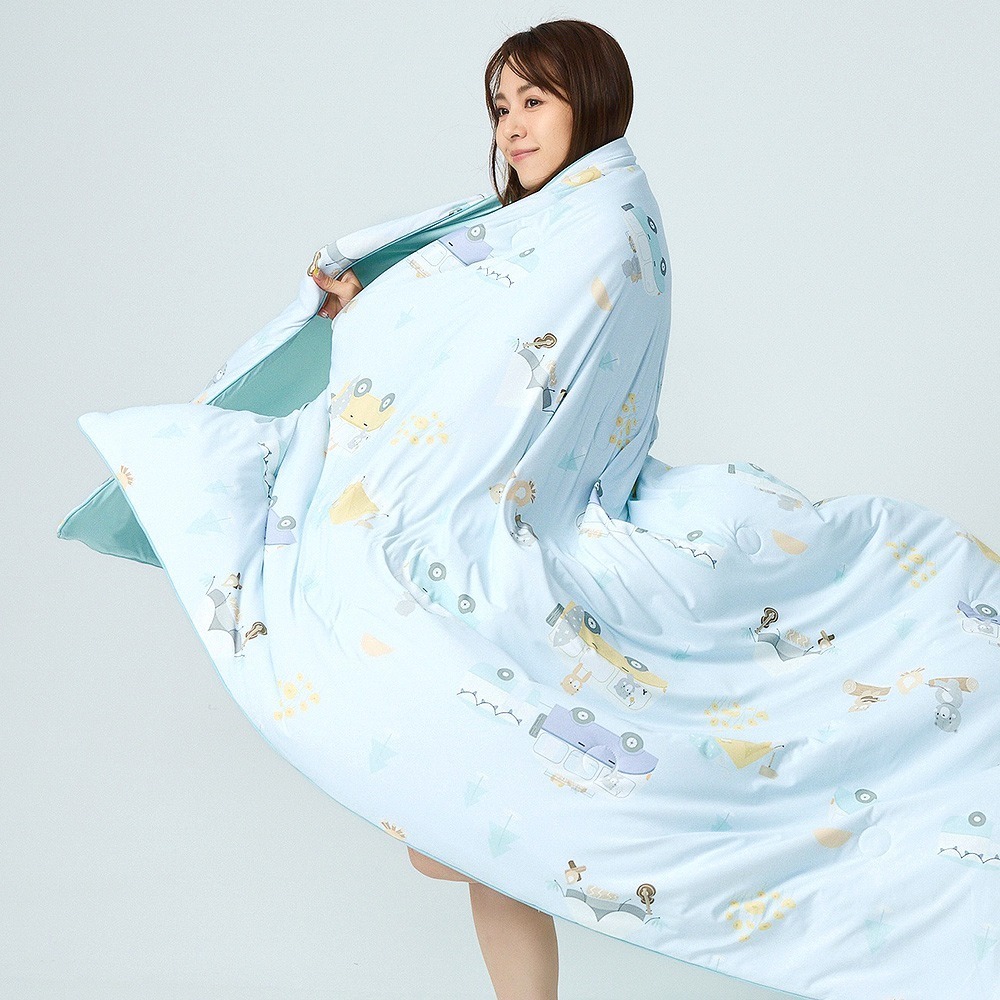 【金大器】冰分子極柔夏雪被 冰感被 涼感被 涼被 韓國市場棉被 冰淇淋被 韓國涼被 冰冰被 冰絲涼被 空調被 雲朵被-規格圖1