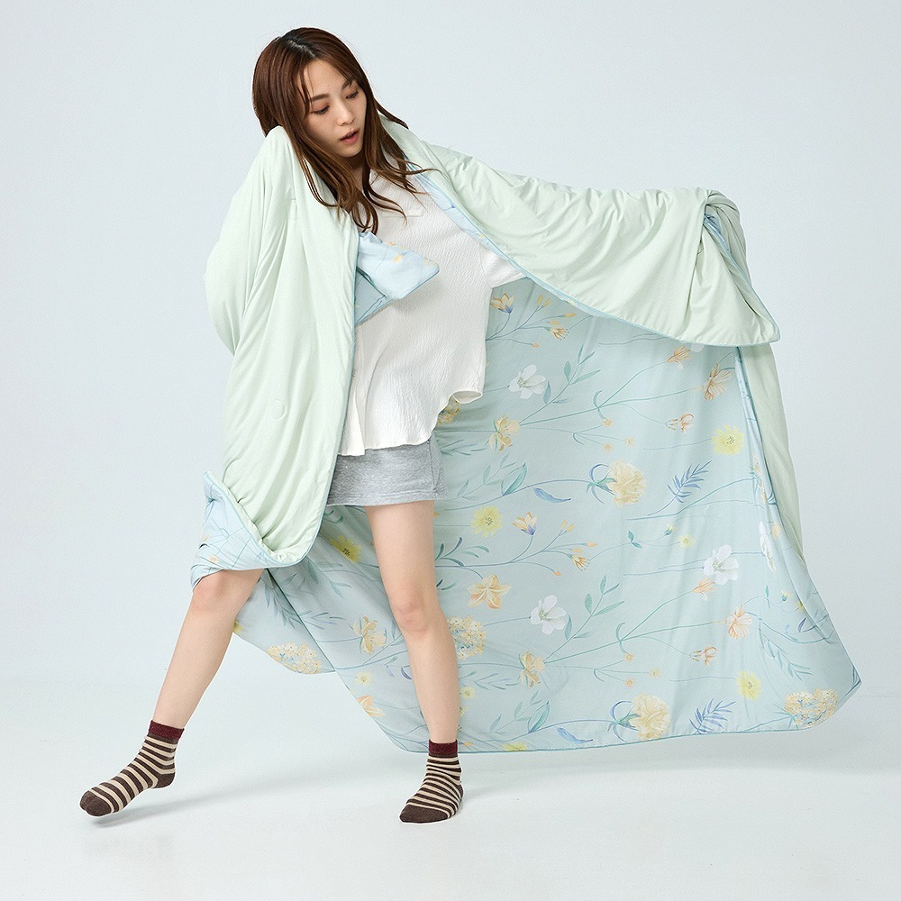 【金大器】冰分子極柔夏雪被 冰感被 涼感被 涼被 韓國市場棉被 冰淇淋被 韓國涼被 冰冰被 冰絲涼被 空調被 雲朵被-規格圖1