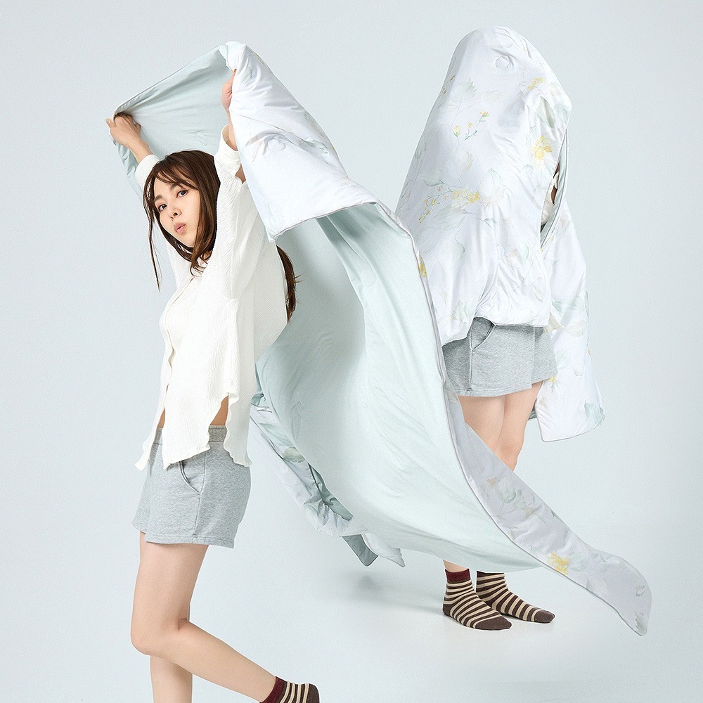 【金大器】冰分子極柔夏雪被 冰感被 涼感被 涼被 韓國市場棉被 冰淇淋被 韓國涼被 冰冰被 冰絲涼被 空調被 雲朵被-規格圖1