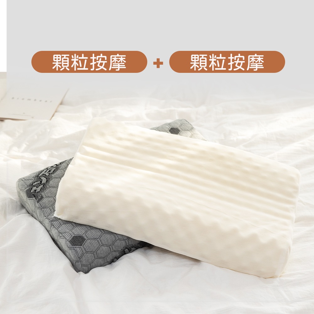 【金大器】天絲石墨烯 泰國乳膠枕  石墨烯枕頭 乳膠枕頭 記憶枕 止鼾枕 韓國枕頭 護頸枕頭 麵包枕 枕頭-規格圖1