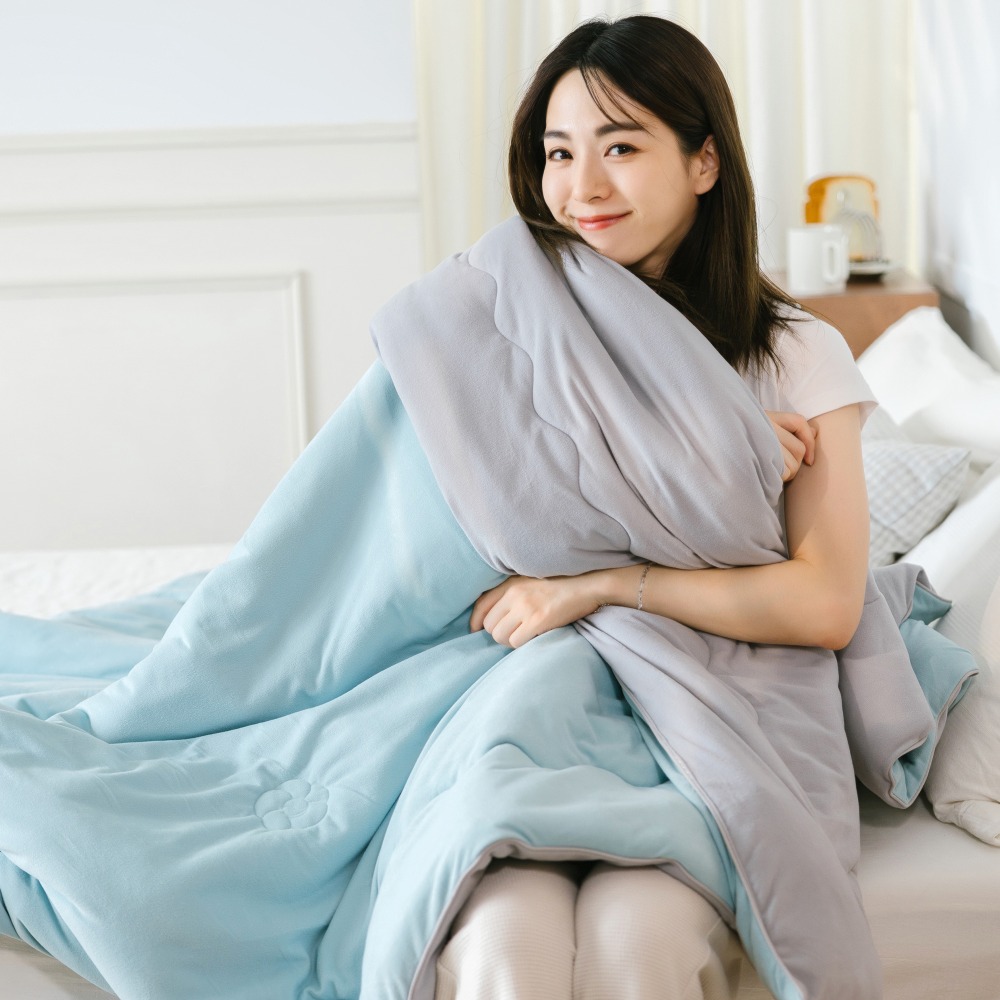 【金大器】石墨烯雙面火山絨 暖可頌被 韓國冬被 四季被 冬被 可水洗 石墨烯棉被 雲朵被 棉被-規格圖1
