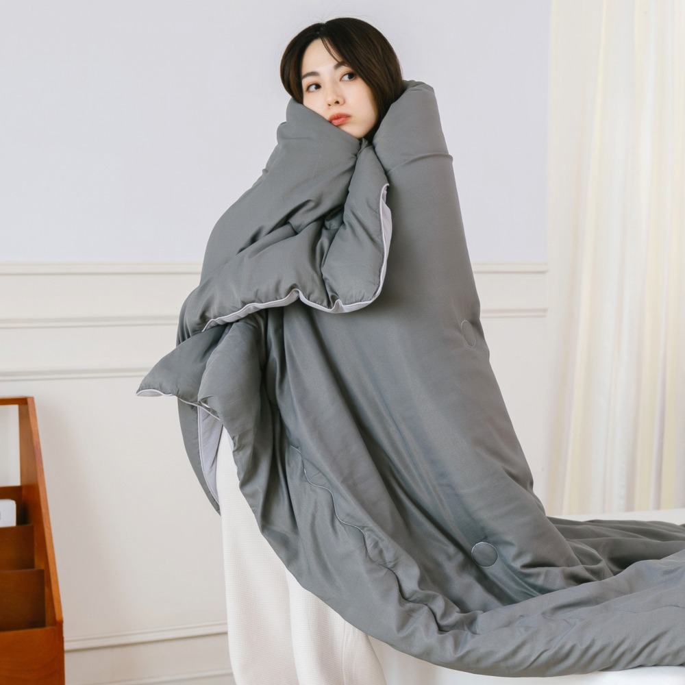 【金大器】石墨烯萊賽爾火山絨 脆可頌被 棉被 被子 可水洗冬被 雲朵被 保暖被 冬天棉被 類韓國棉被 四季被 冬被-規格圖1