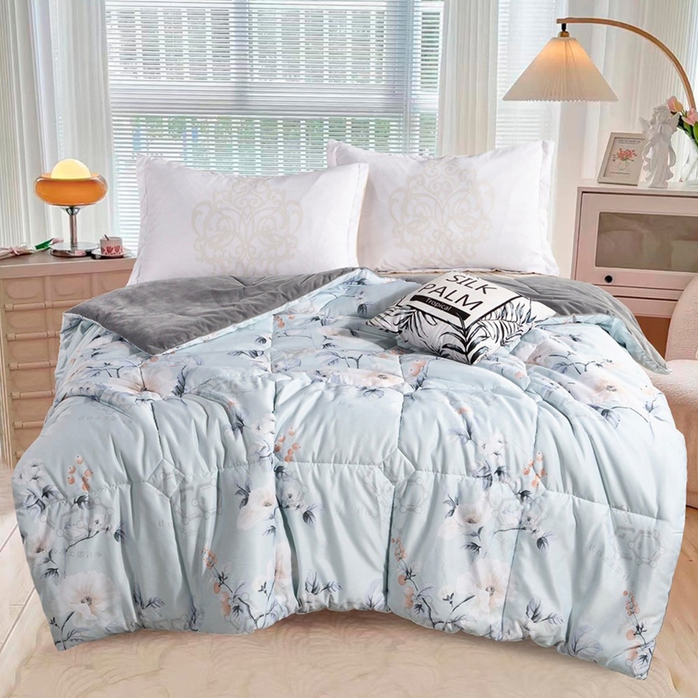 【金大器】石墨烯萊賽爾法蘭絨 暖可頌被 厚棉被 被子 韓國被子 冬天12月被 保暖被 可水洗被 棉被 四季被 冬被-規格圖1