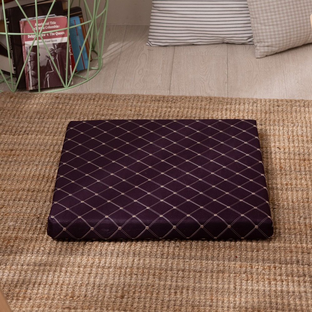 【金大器】尊爵立體緹花坐墊 50x50x5cm 記憶坐墊 沙發實木椅墊 日式坐墊 榻榻米 木椅專用靠墊 椅墊-規格圖1