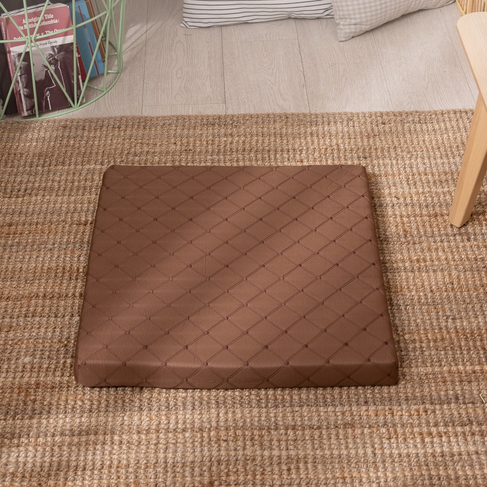【金大器】尊爵立體緹花坐墊 50x50x5cm 記憶坐墊 沙發實木椅墊 日式坐墊 榻榻米 木椅專用靠墊 椅墊-規格圖1