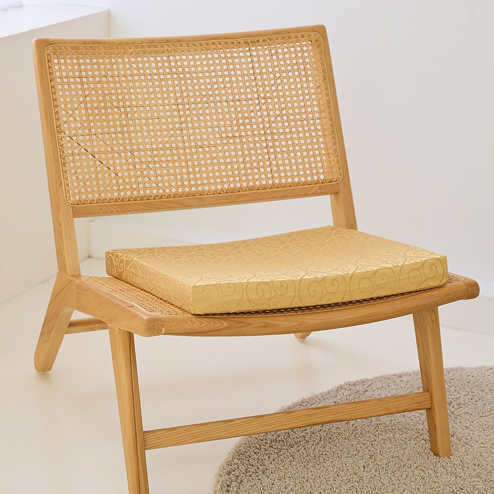 【金大器】奢華宮廷刺繡緹花坐墊 54x56x5cm 記憶坐墊 沙發實木椅墊 日式坐墊 榻榻米 木椅專用靠墊 椅墊-規格圖1