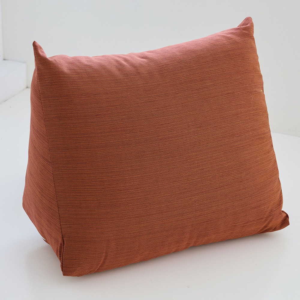 【金大器】素面三角靠墊枕 大型64x32x50cm 懶人墊 靠枕 靠墊 床頭靠枕 抬腿枕 抱枕 腰靠枕-規格圖1