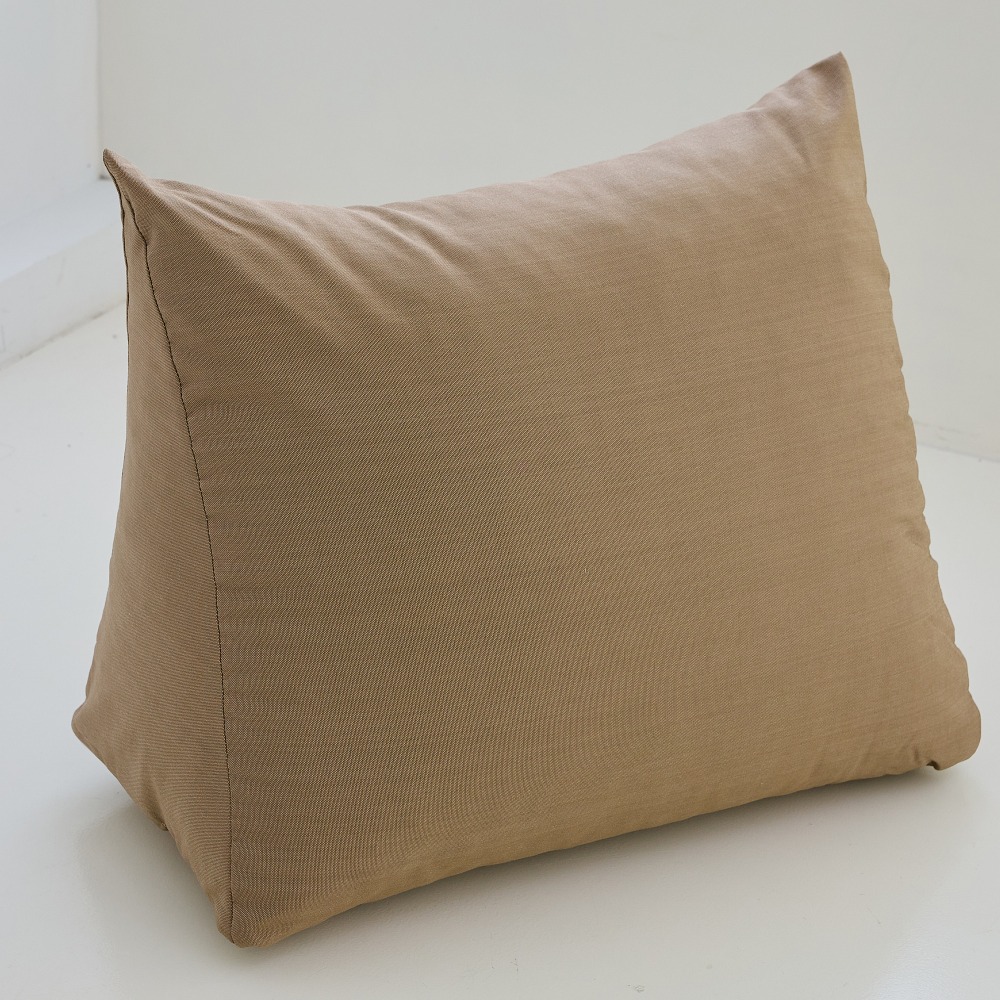 【金大器】素面三角靠墊枕 大型64x32x50cm 懶人墊 靠枕 靠墊 床頭靠枕 抬腿枕 抱枕 腰靠枕-規格圖1