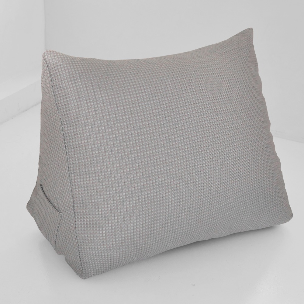 【金大器】素面三角靠墊枕 大型64x32x50cm 懶人墊 靠枕 靠墊 床頭靠枕 抬腿枕 抱枕 腰靠枕-規格圖1