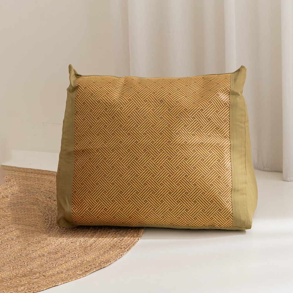 【金大器】紙纖面三角靠墊枕 大型64x32x50cm 懶人墊 靠枕 靠墊 床頭靠枕 抬腿枕 抱枕 腰靠枕-規格圖1