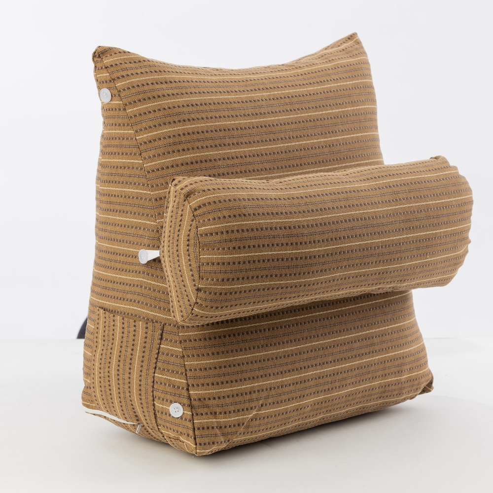 【金大器】多功能日系三角靠墊枕 中型45x25x45cm 懶骨頭 靠枕 抱枕 靠墊 抬腿枕 腰靠 床上靠枕 沙發墊-規格圖1