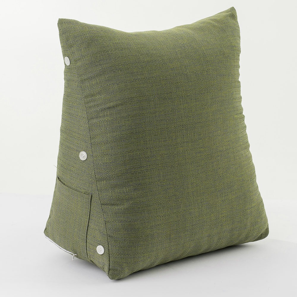 【金大器】素面三角靠墊枕 中型45x25x45cm 懶骨頭 靠枕 抱枕 靠墊 抬腿枕 腰靠 床上靠枕 沙發墊-規格圖1