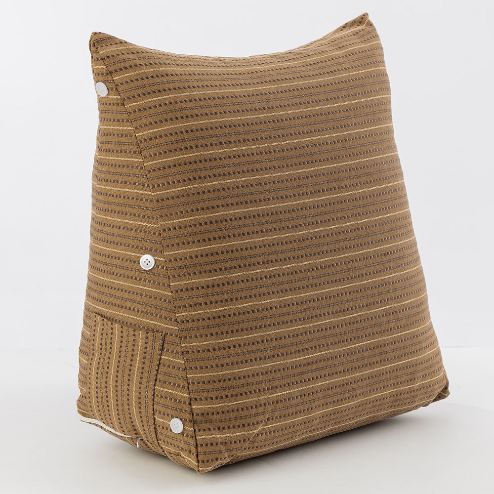 【金大器】素面三角靠墊枕 中型45x25x45cm 懶骨頭 靠枕 抱枕 靠墊 抬腿枕 腰靠 床上靠枕 沙發墊-規格圖1