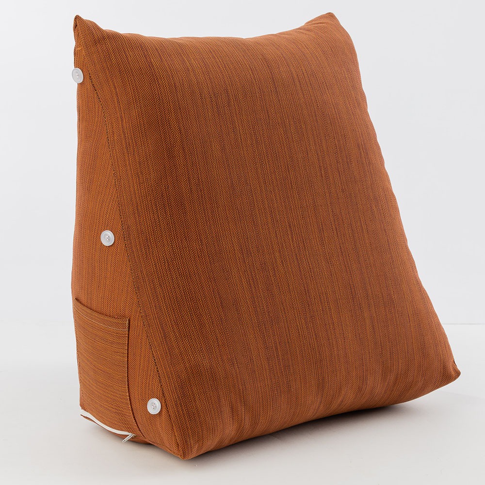 【金大器】素面三角靠墊枕 中型45x25x45cm 懶骨頭 靠枕 抱枕 靠墊 抬腿枕 腰靠 床上靠枕 沙發墊-規格圖1