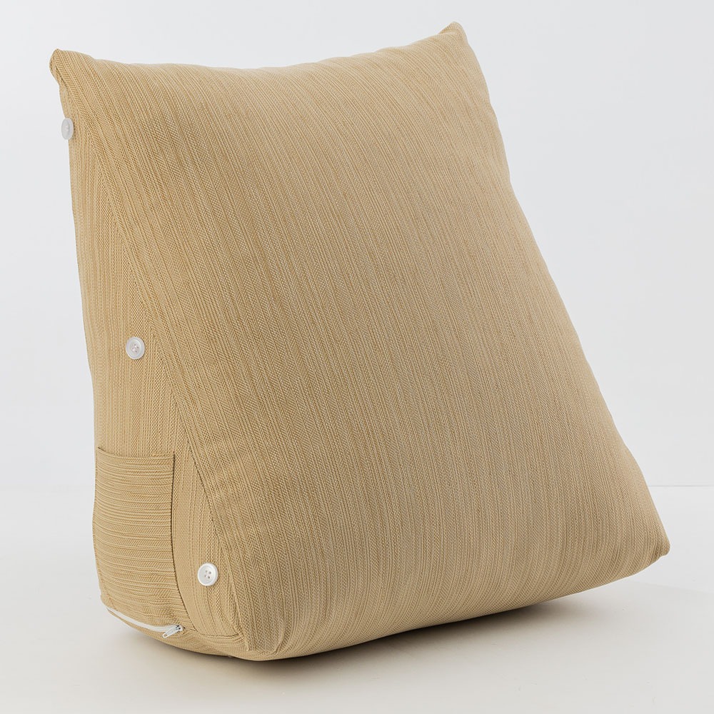 【金大器】素面三角靠墊枕 中型45x25x45cm 懶骨頭 靠枕 抱枕 靠墊 抬腿枕 腰靠 床上靠枕 沙發墊-規格圖1