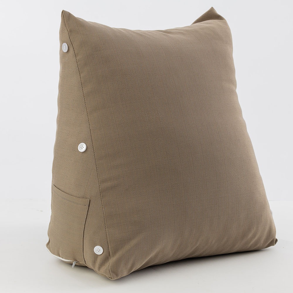 【金大器】素面三角靠墊枕 中型45x25x45cm 懶骨頭 靠枕 抱枕 靠墊 抬腿枕 腰靠 床上靠枕 沙發墊-規格圖1