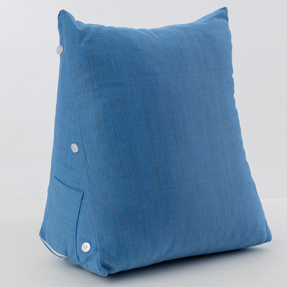 【金大器】素面三角靠墊枕 中型45x25x45cm 懶骨頭 靠枕 抱枕 靠墊 抬腿枕 腰靠 床上靠枕 沙發墊-規格圖1