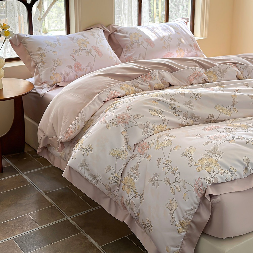 【金大器】極致尊榮 100sTENCEL 天絲床包四件組 床寢 兩用被 專櫃床包 枕套 萊賽爾纖維 100支天絲-規格圖1