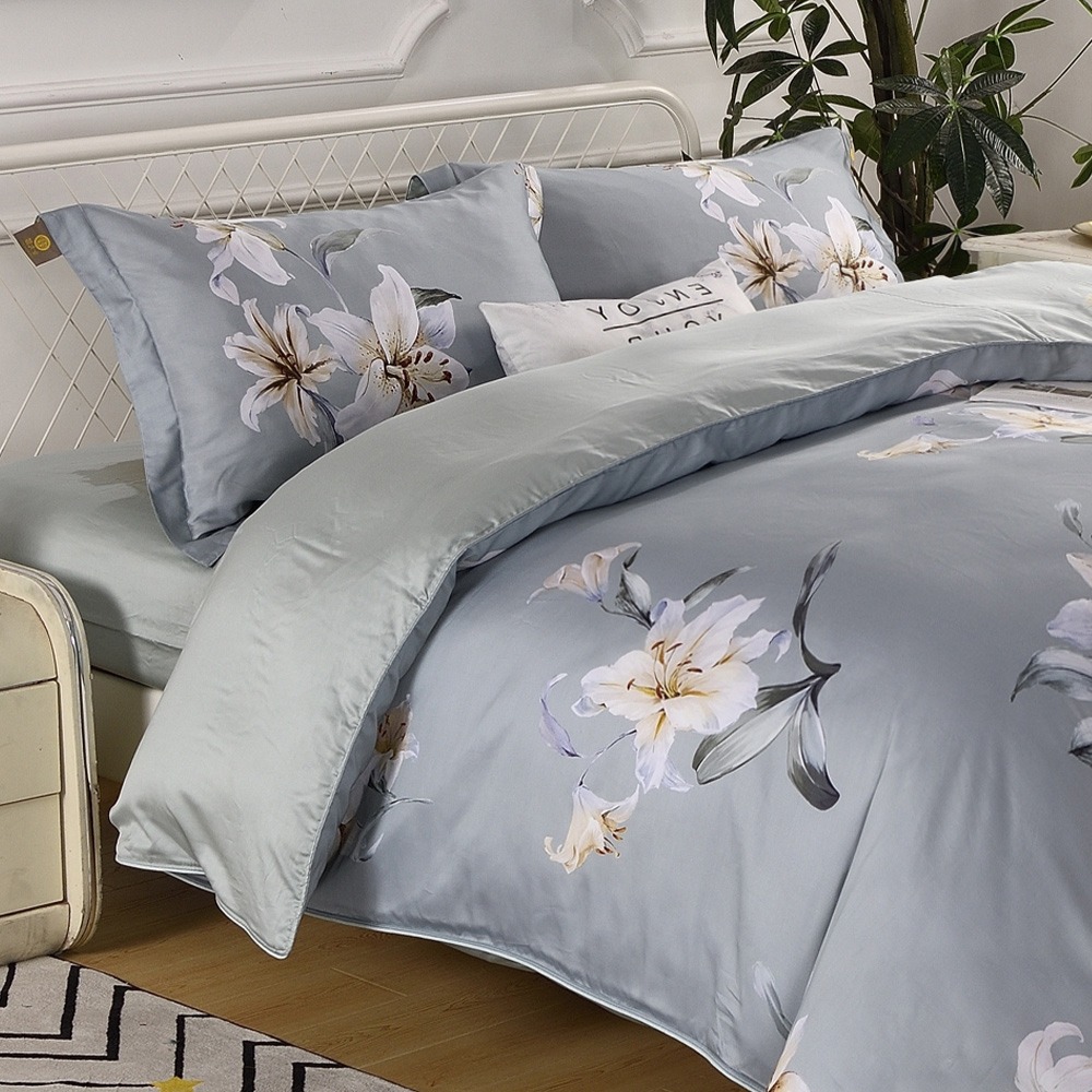 【金大器】60s天絲床包四件組 床寢 床單 兩用被 枕套 60支天絲 萊賽爾纖維 專櫃床包 雙人床包 天絲床包推薦-規格圖1