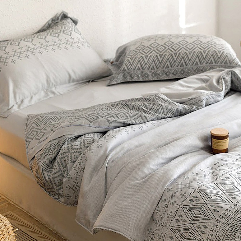 【金大器】60s天絲床包四件組 床寢 床單 兩用被 枕套 60支天絲 萊賽爾纖維 專櫃床包 雙人床包 天絲床包推薦-規格圖1