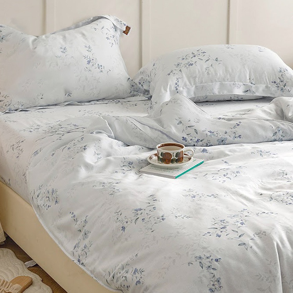 【金大器】60s天絲床包四件組 床寢 床單 兩用被 枕套 60支天絲 萊賽爾纖維 專櫃床包 雙人床包 天絲床包推薦-規格圖1