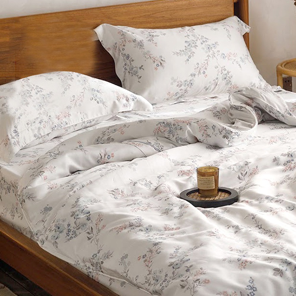 【金大器】60s天絲床包四件組 床寢 床單 兩用被 枕套 60支天絲 萊賽爾纖維 專櫃床包 雙人床包 天絲床包推薦-規格圖1