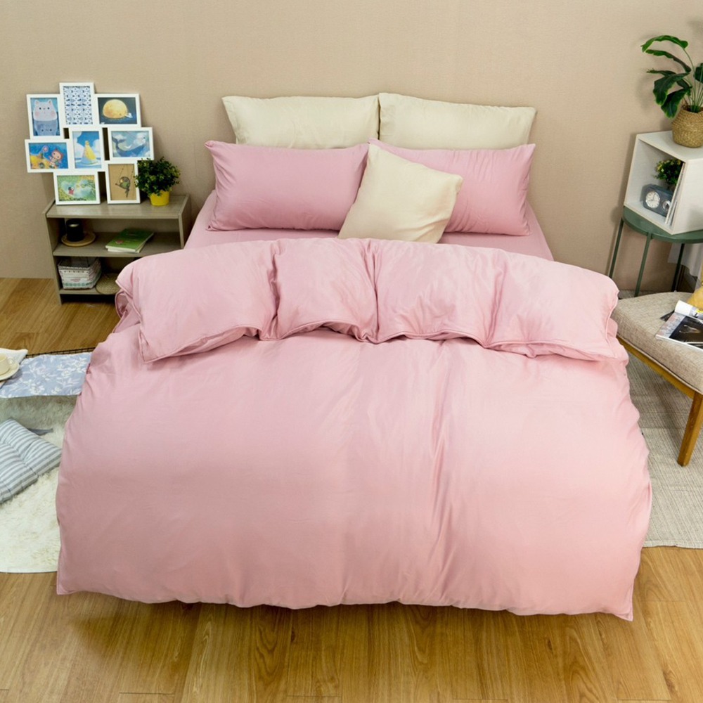 【金大器】50s萊賽爾纖維x3M吸濕排汗 床包四件組 床寢 床單 兩用被 套件組 薄床包 素色床包 高CP值床包-規格圖1