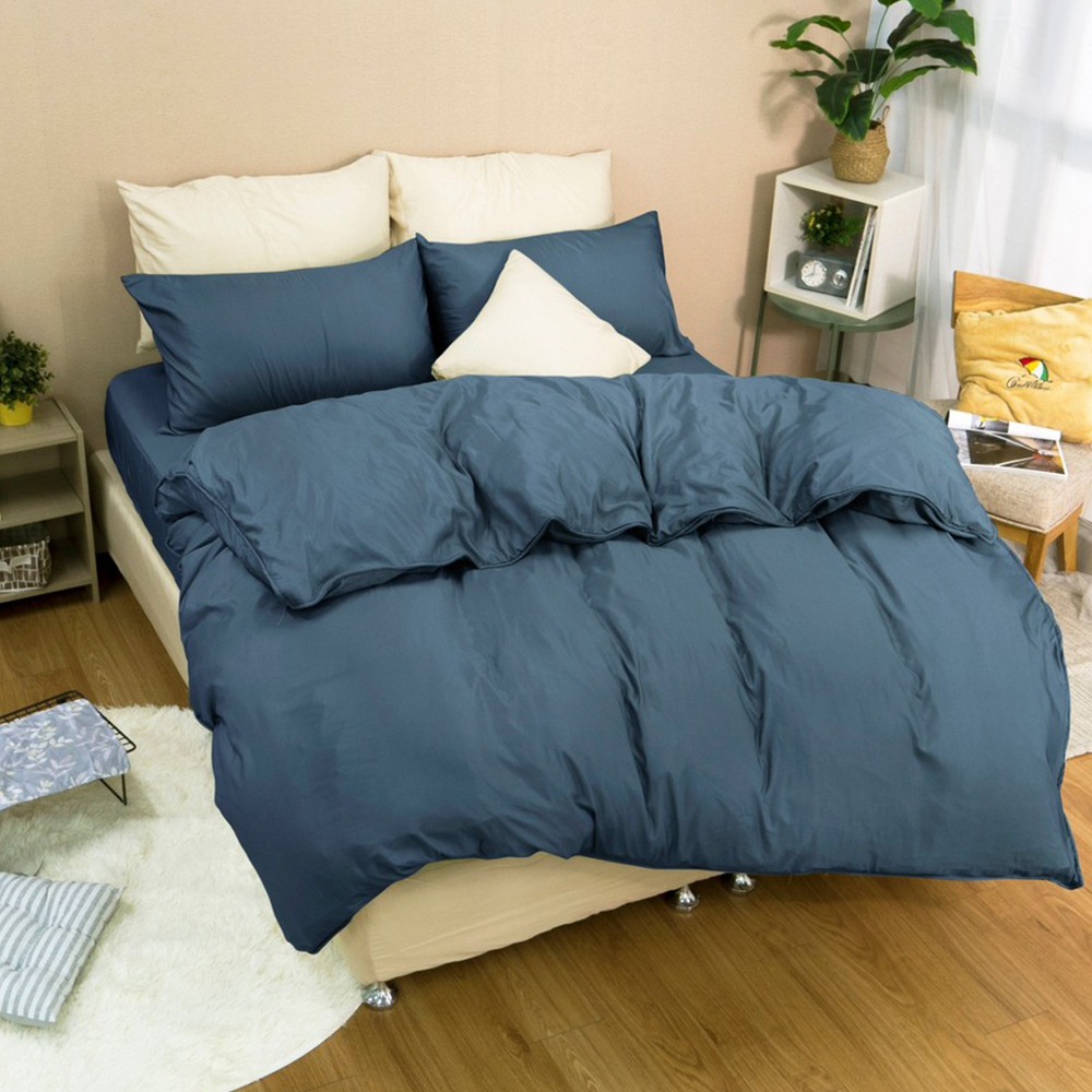 【金大器】50s萊賽爾纖維x3M吸濕排汗 床包四件組 床寢 床單 兩用被 套件組 薄床包 素色床包 高CP值床包-規格圖1