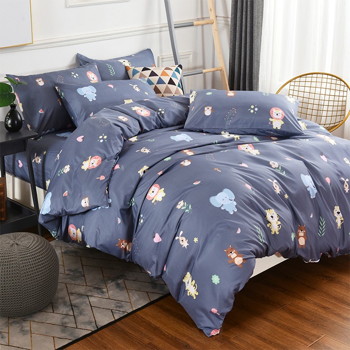 【金大器】銀離子天絲絨 床包四件組 床寢 床單 兩用被 套件組 薄床包 素色床包 高CP值床包-規格圖1