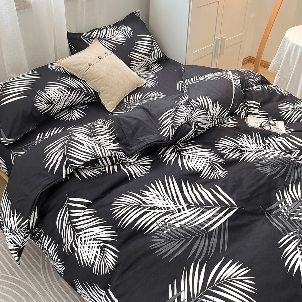 【金大器】天絲絨 床包四件組 床寢 床單 兩用被 套件組 薄床包 素色床包 高CP值床包-規格圖1