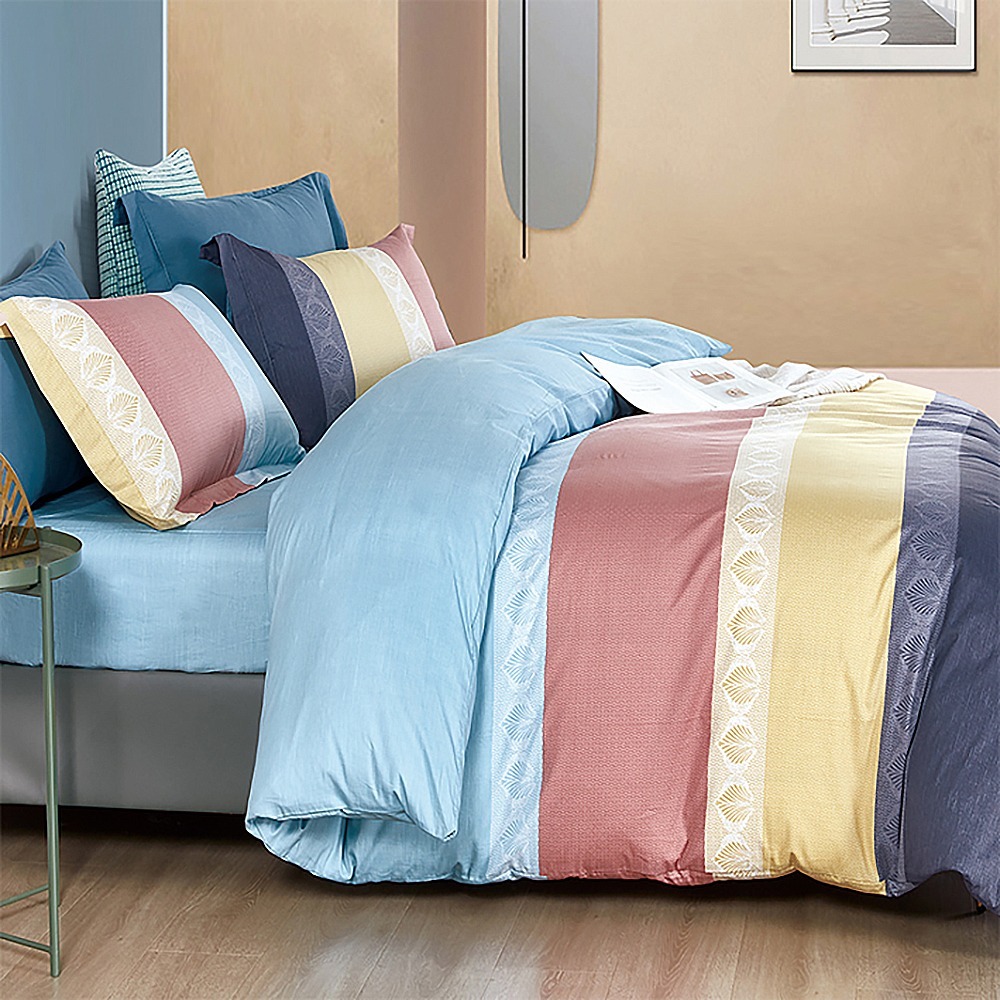 【金大器】天絲絨 床包四件組 床寢 床單 兩用被 套件組 薄床包 素色床包 高CP值床包-規格圖1