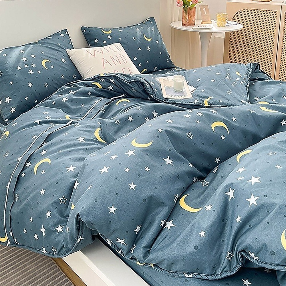 【金大器】天絲絨 床包四件組 床寢 床單 兩用被 套件組 薄床包 素色床包 高CP值床包-規格圖1