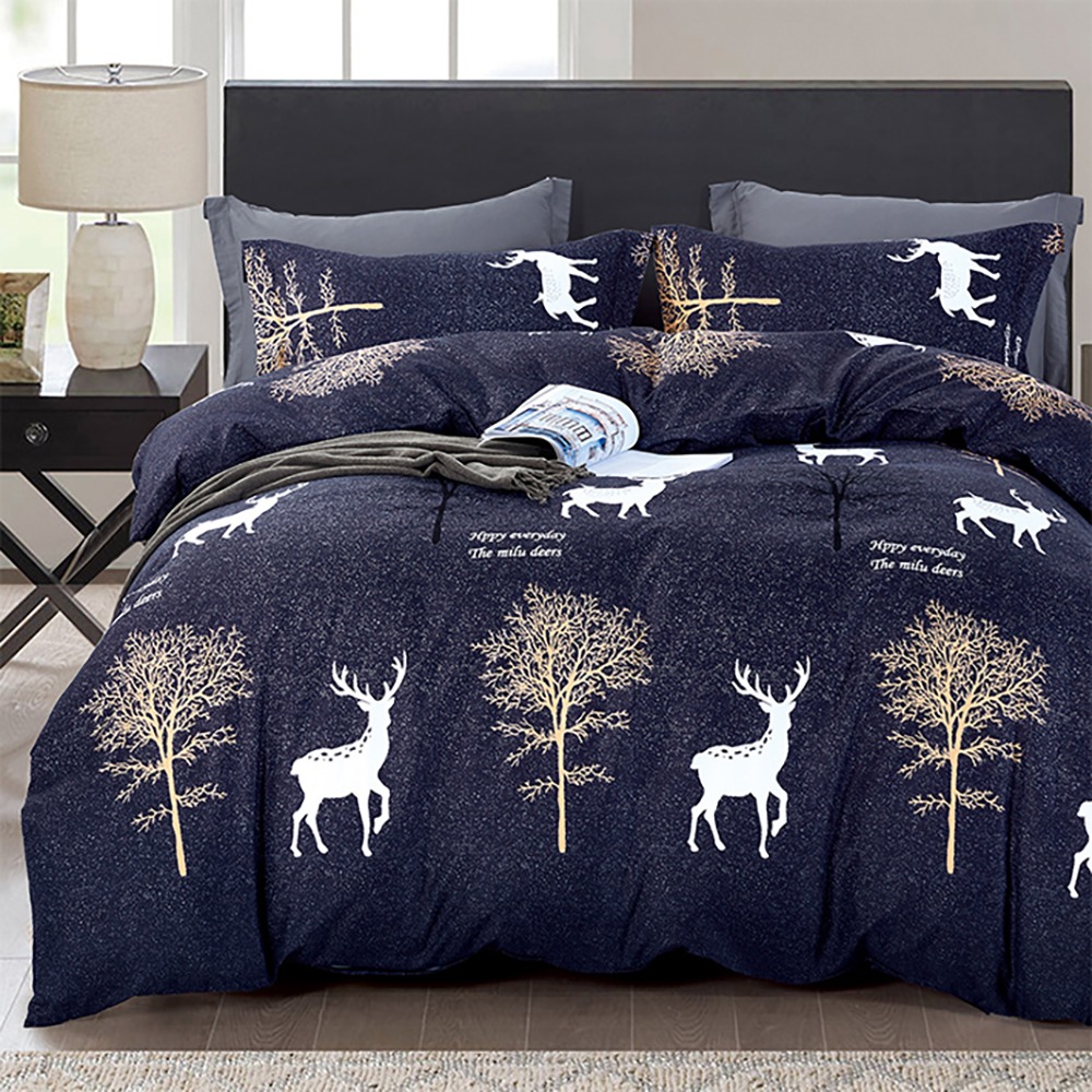 【金大器】天絲絨 床包四件組 床寢 床單 兩用被 套件組 薄床包 素色床包 高CP值床包-規格圖1