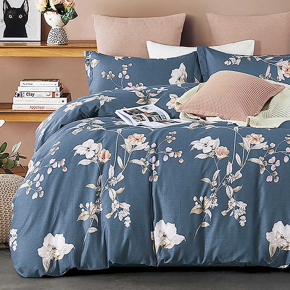 【金大器】天絲絨 床包四件組 床寢 床單 兩用被 套件組 薄床包 素色床包 高CP值床包-規格圖1