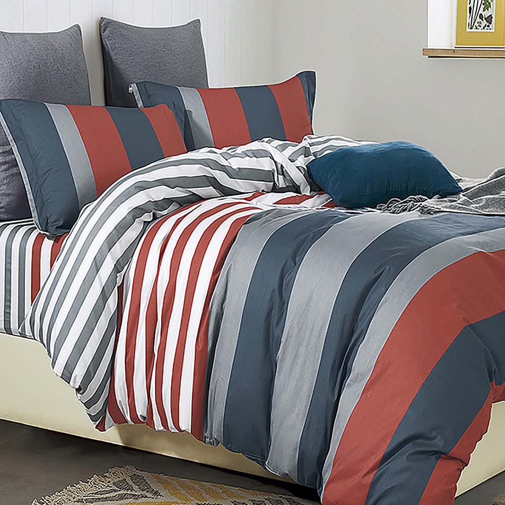 【金大器】天絲絨 床包四件組 床寢 床單 兩用被 套件組 薄床包 素色床包 高CP值床包-規格圖1