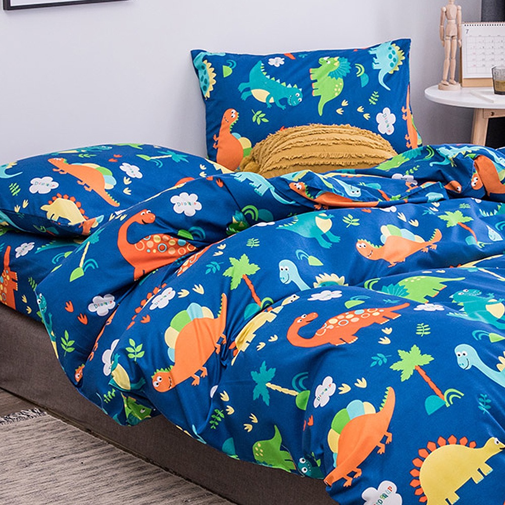 【金大器】天絲絨 床包四件組 床寢 床單 兩用被 套件組 薄床包 素色床包 高CP值床包-規格圖1