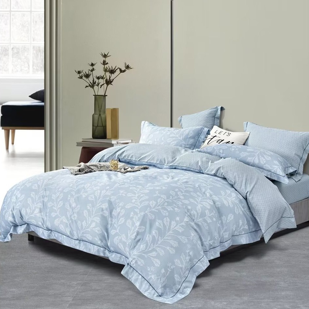 【金大器】50s萊賽爾纖維x3M吸濕排汗 床包四件組 床寢 床單 兩用被 套件組 薄床包 素色床包 高CP值床包-規格圖1