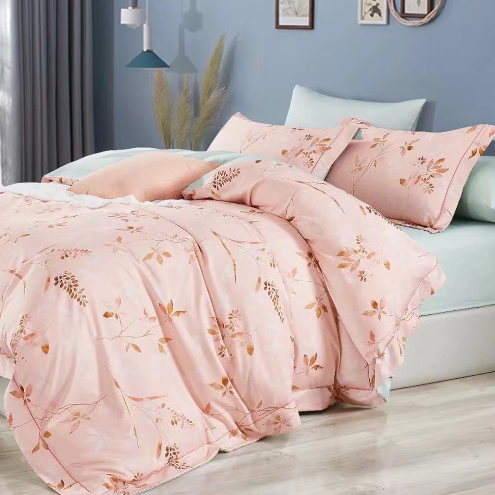 【金大器】50s萊賽爾纖維x3M吸濕排汗 床包四件組 床寢 床單 兩用被 套件組 薄床包 素色床包 高CP值床包-規格圖1