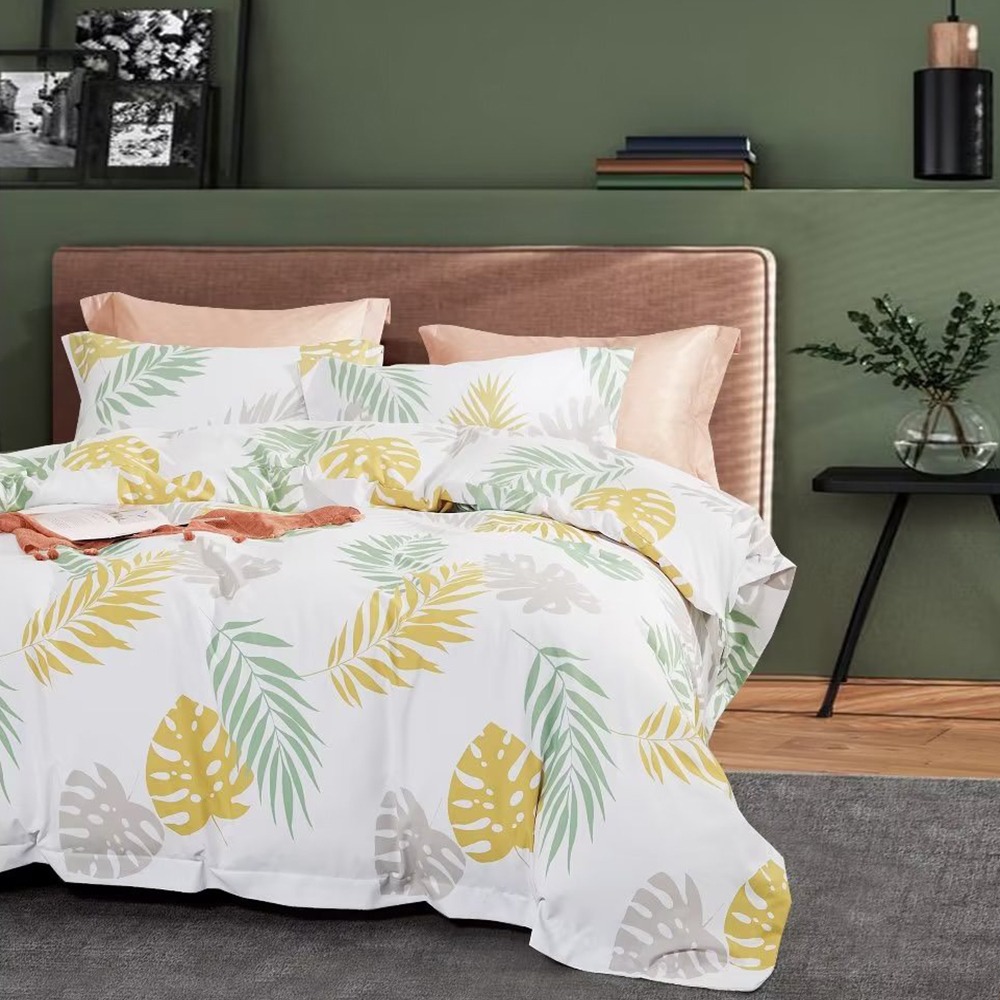 【金大器】50s萊賽爾纖維x3M吸濕排汗 床包四件組 床寢 床單 兩用被 套件組 薄床包 素色床包 高CP值床包-規格圖1