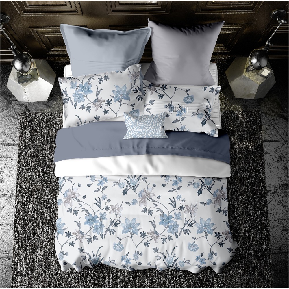 【金大器】50s萊賽爾纖維x3M吸濕排汗 床包四件組 床寢 床單 兩用被 套件組 薄床包 素色床包 高CP值床包-規格圖1