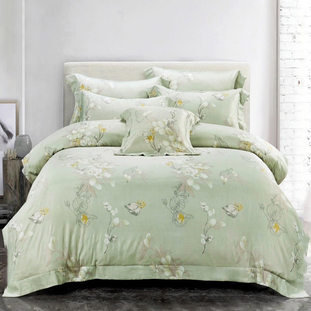 【金大器】50s萊賽爾纖維x3M吸濕排汗 床包四件組 床寢 床單 兩用被 套件組 薄床包 素色床包 高CP值床包-規格圖1